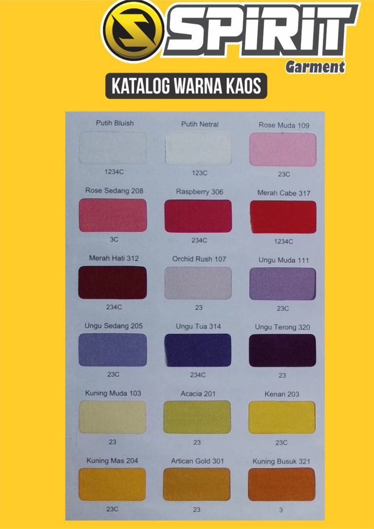katalog warna KAOS 1