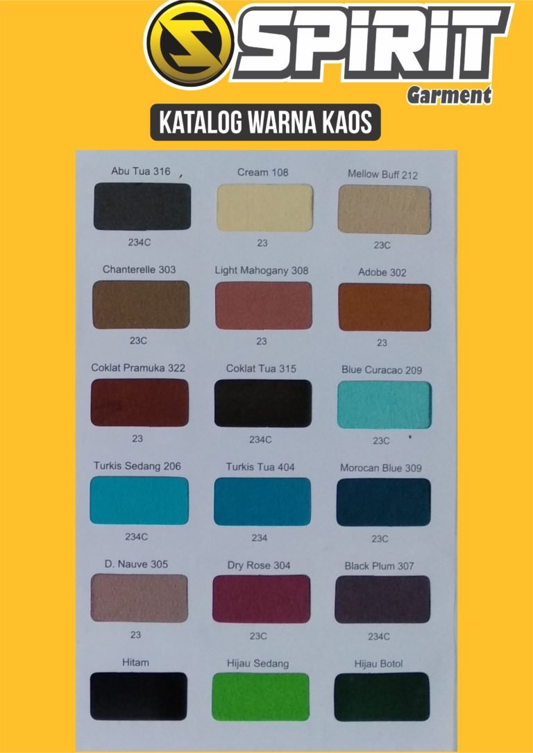 katalog warna KAOS 3