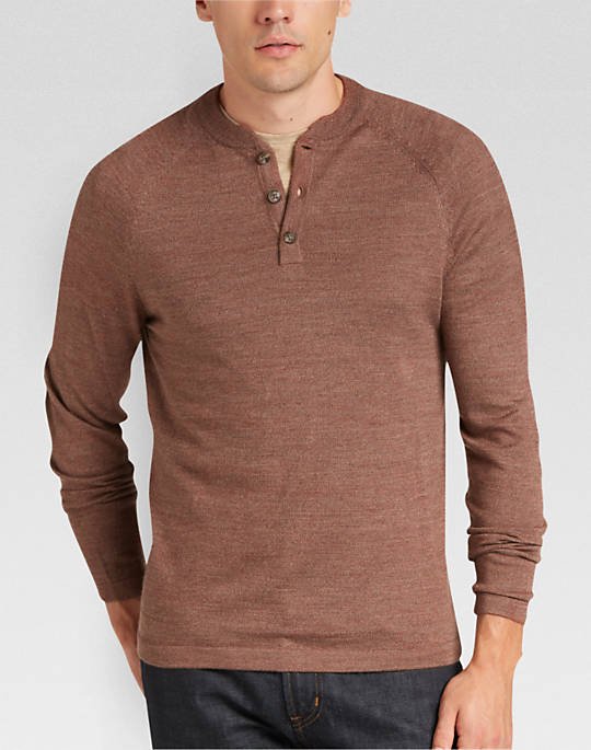 kaos henley pria