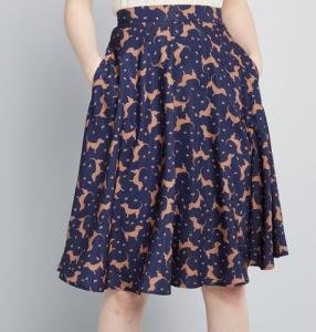 model rok A line skirt